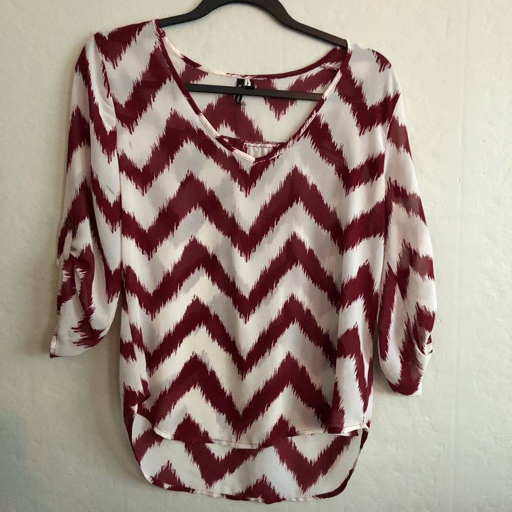 HEARTSOUL | Chevron Striped Blouse